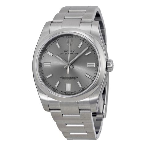 rolex oyster perpetual rhodium 36|Rolex Oyster Perpetual price.